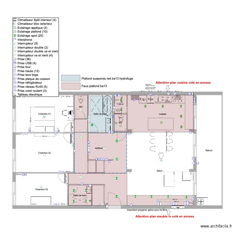 Projet carrié. Plan de 0 pièce et 0 m2