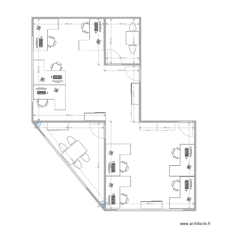 Bureaux ICARE Var4. Plan de 0 pièce et 0 m2