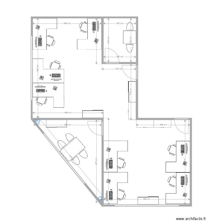 Bureaux ICARE Var4. Plan de 0 pièce et 0 m2