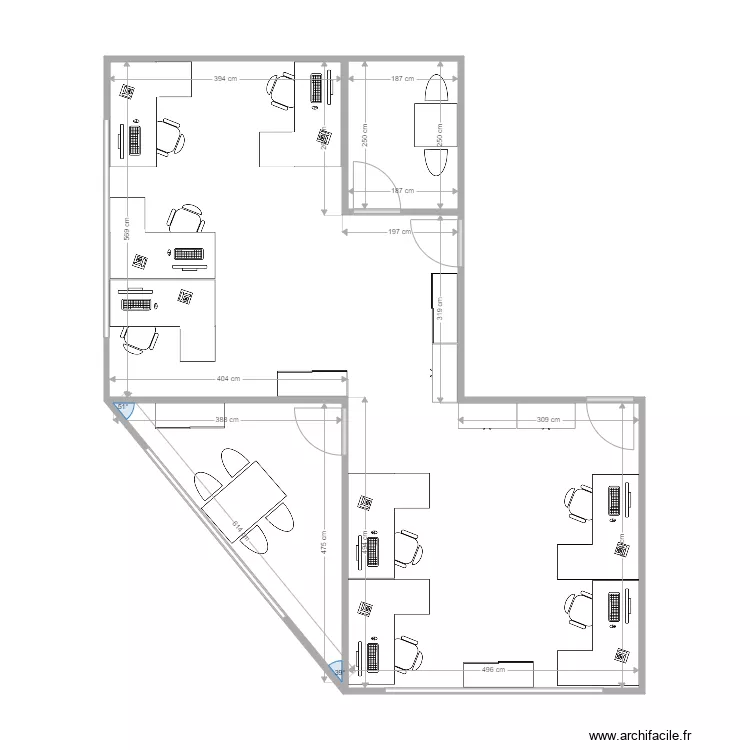 Bureaux ICARE Var4. Plan de 