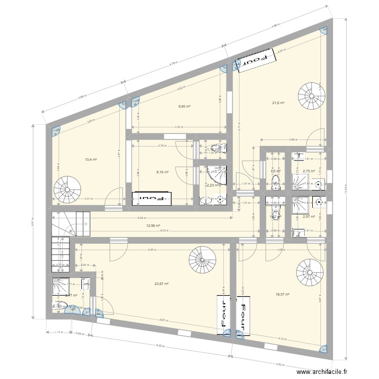 Plan Aubière 1er étage Appart 3 4 5 6 version 2 sept. Plan de 0 pièce et 0 m2