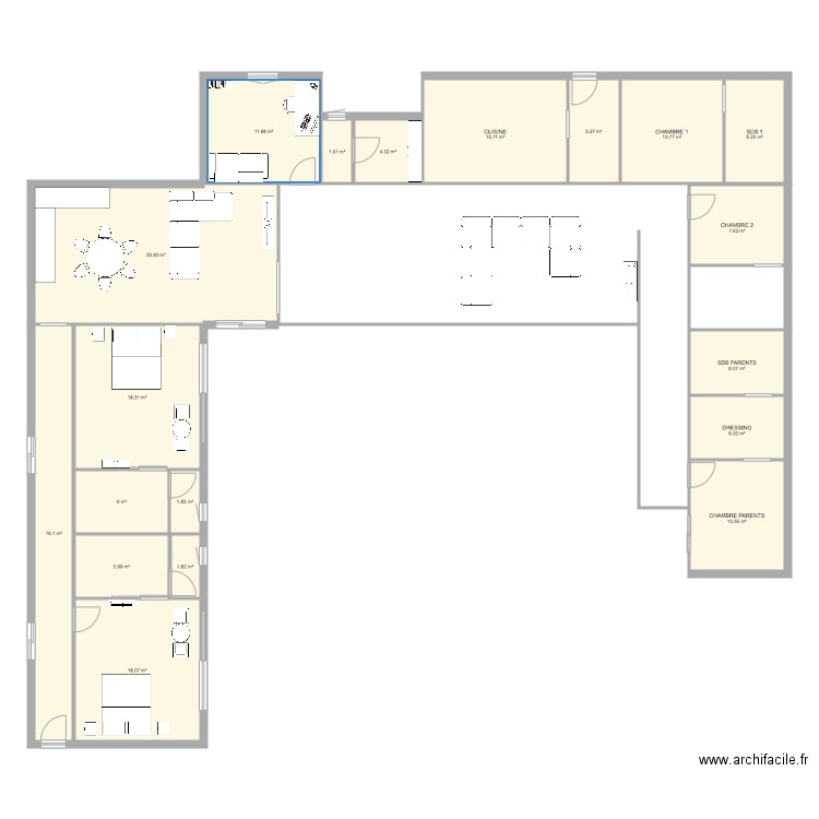 maison 5 chambres. Plan de 0 pièce et 0 m2