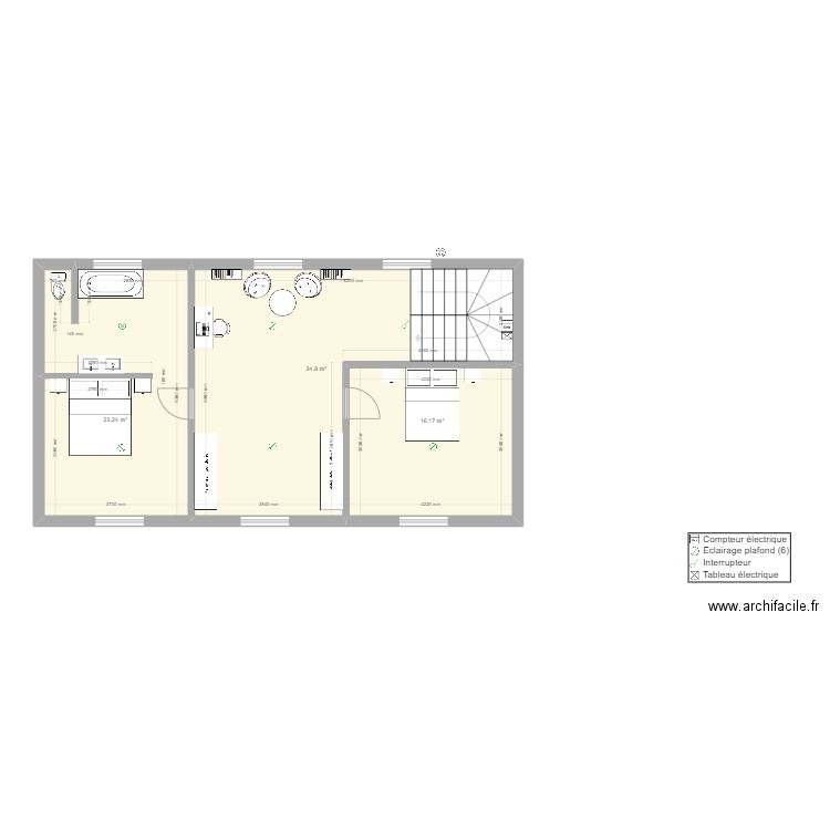 Maison. Plan de 0 pièce et 0 m2