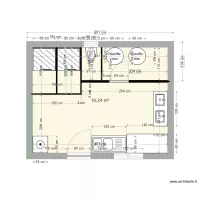 plan accueil air de camping car salle d'eau 