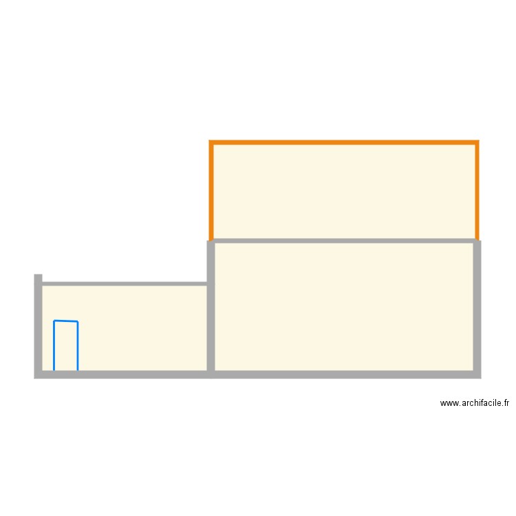 vue  de droite facade et toiture. Plan de 0 pièce et 0 m2