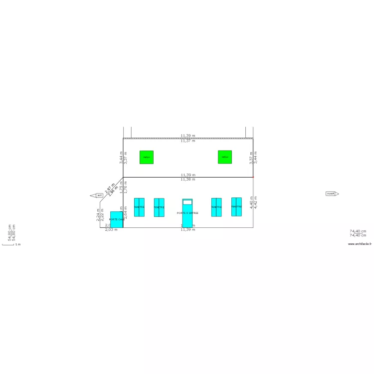 DP4 FACADE ET TOITURE AVEC VELUX. Plan de DP4 FACADE ET TOITURE AVEC VELUX. Plan de