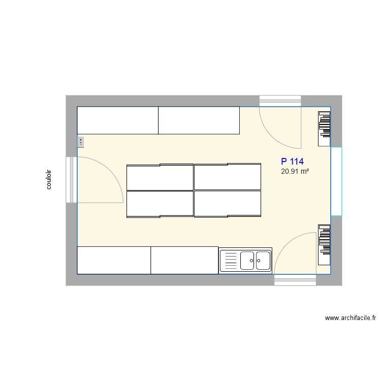 P114 actuel. Plan de 0 pièce et 0 m2