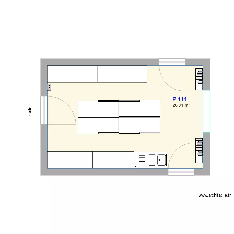 P114 actuel. Plan de P114 actuel. Plan de