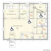 Plan GRABELS nord Montpellier CRECHE 020718 amenamgement wc SALIM