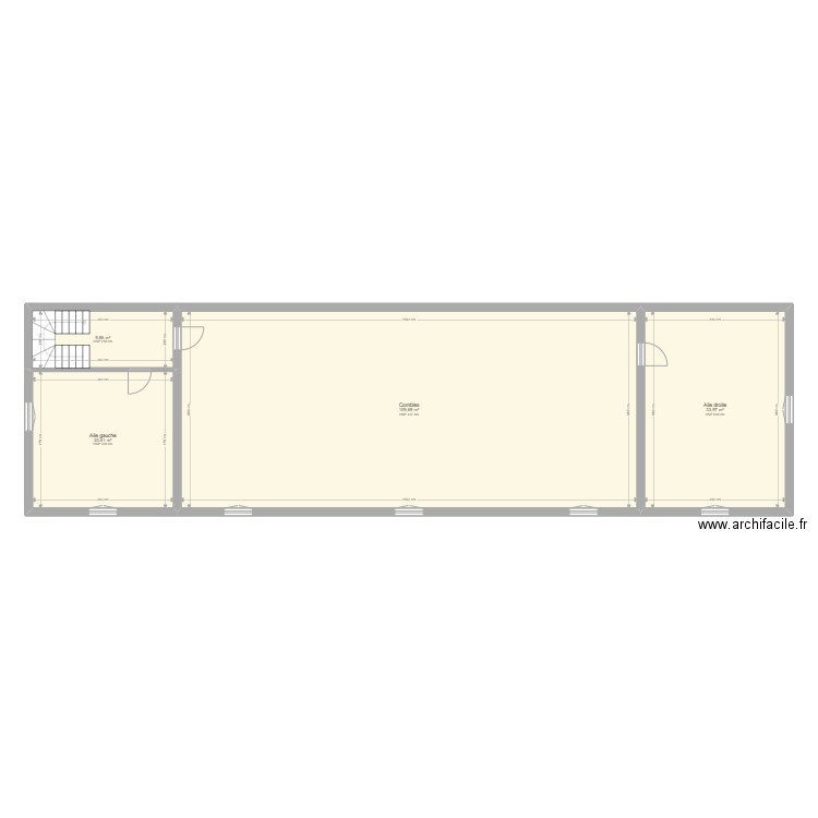 DELPECH_V03 COMBLES. Plan de 15 pièces et 369 m2