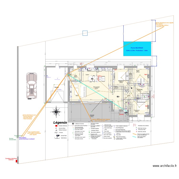 Maison Porcellone avec piscine MAJORQUE. Plan de 0 pièce et 0 m2