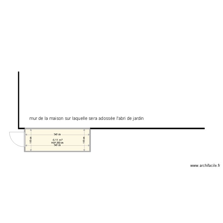 abri de jardin. Plan de 0 pièce et 0 m2