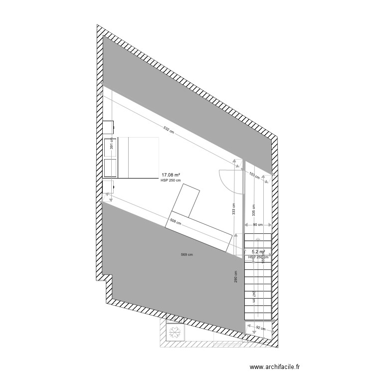 PLANS AMENAGEMENT SABOUL LOT3 APPART 2. Plan de 0 pièce et 0 m2