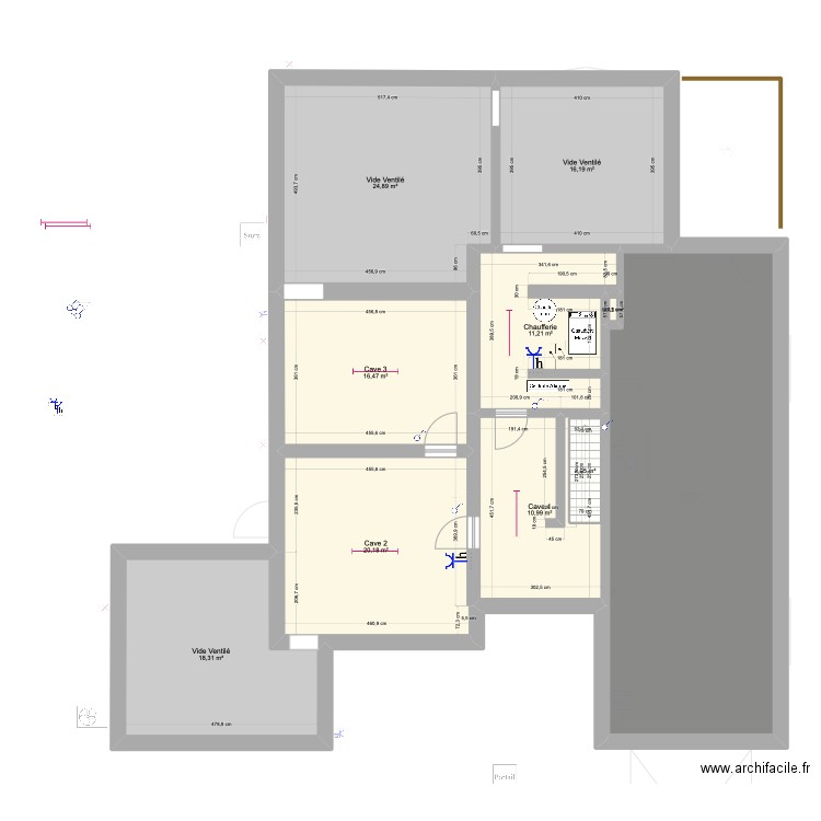 Cave 1. Plan de 0 pièce et 0 m2