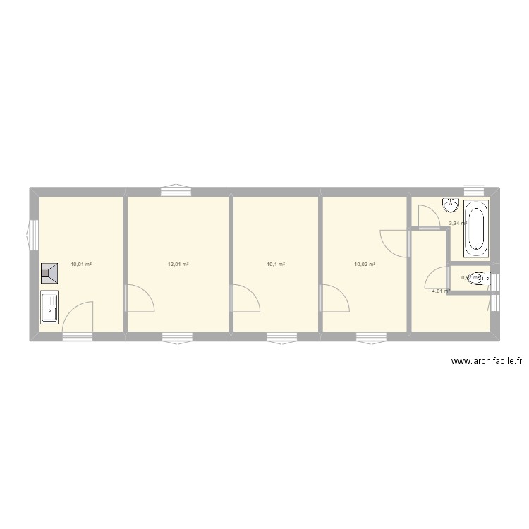 ST PREST. Plan de 7 pièces et 51 m2