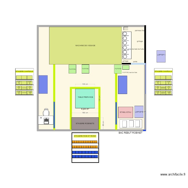 Zone test de fuite. Plan de 0 pièce et 0 m2