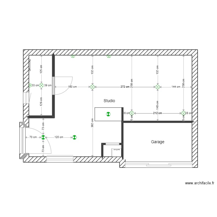 plan électrique Morand . Plan de 4 pièces et 33 m2