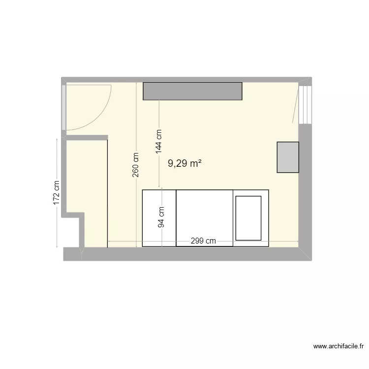 chambre 2. Plan de 