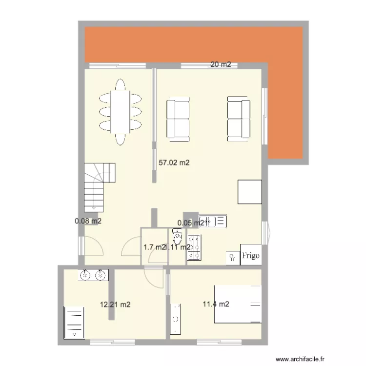 alaire appart r&eacute;no2. Plan de 