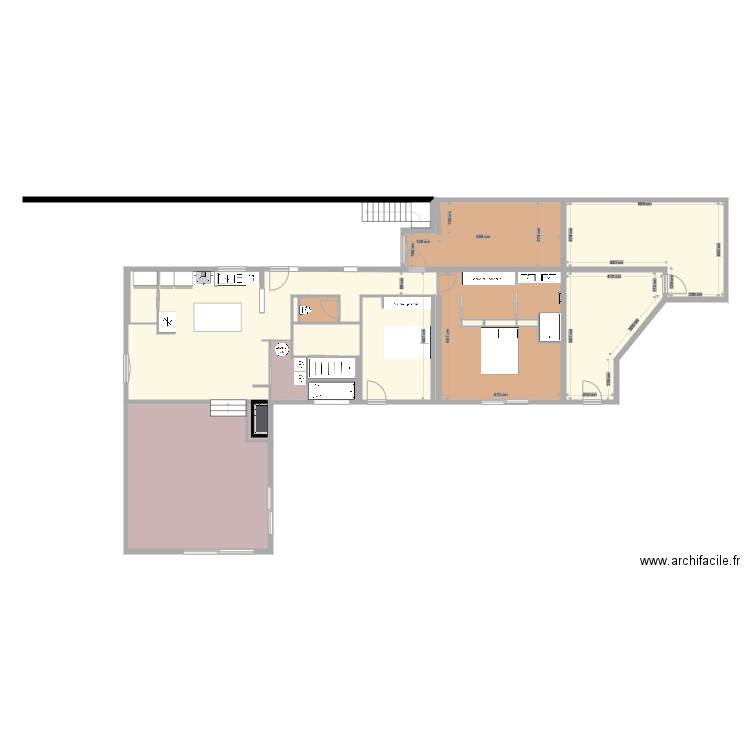 Barnouins 11 cotes intérieures. Plan de 17 pièces et 183 m2