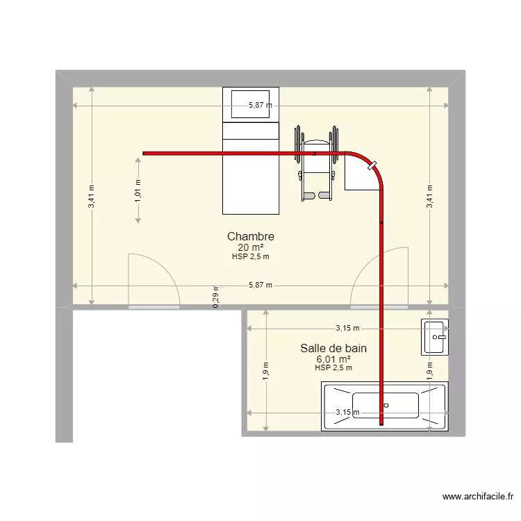 Vaillant alexandre original. Plan de 