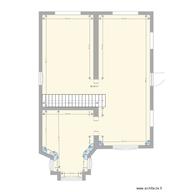 Eugene Varlin RDC. Plan de 0 pièce et 0 m2