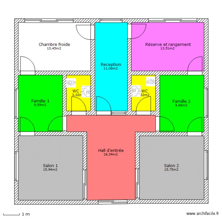 Projet 1. Plan de 0 pièce et 0 m2