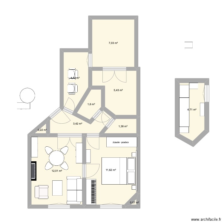 Quinault. Plan de 0 pièce et 0 m2