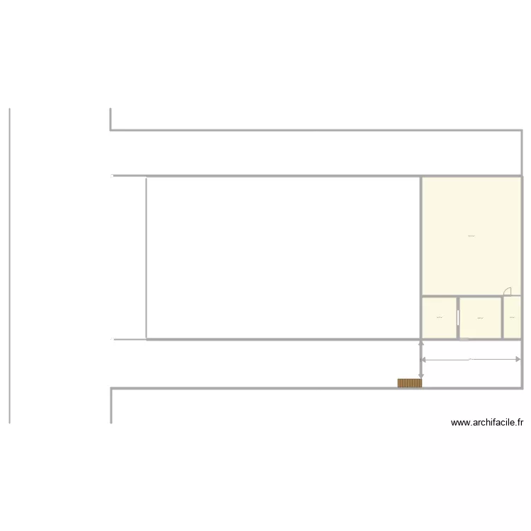 Atelier APC terrasse. Plan de 