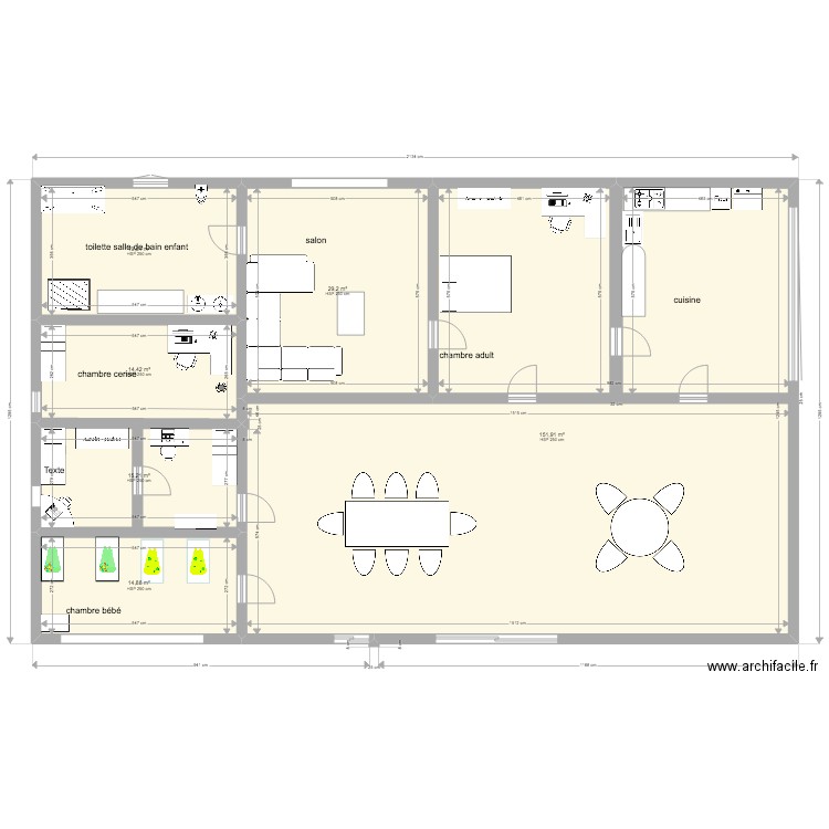 Maison de Maêlys. Plan de 0 pièce et 0 m2