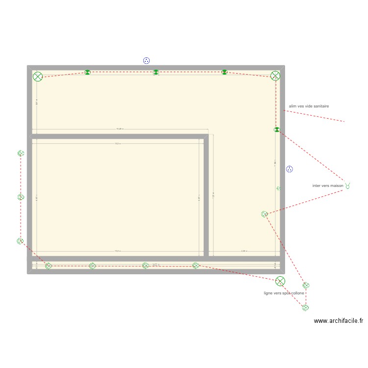 piscine david . Plan de 0 pièce et 0 m2