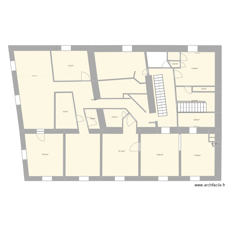 Référence étage 2. Plan de 0 pièce et 0 m2