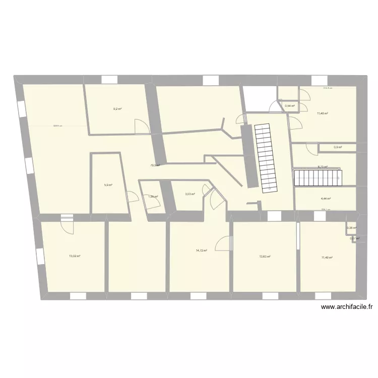 R&eacute;f&eacute;rence &eacute;tage 2. Plan de 