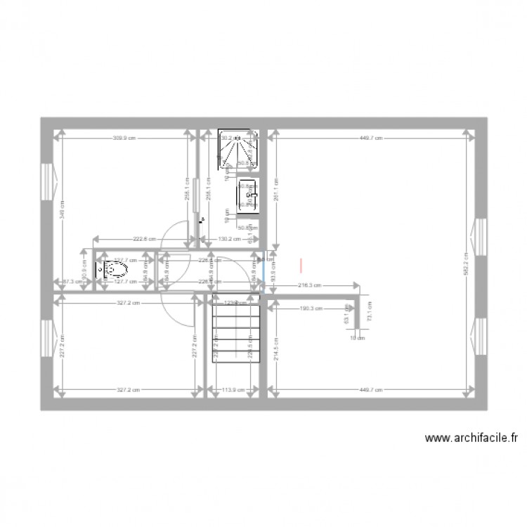 Démarié Premier étage 2 Après travaux vide. Plan de 0 pièce et 0 m2