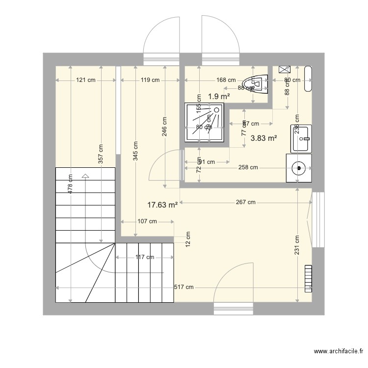 Sous sol après. Plan de 0 pièce et 0 m2