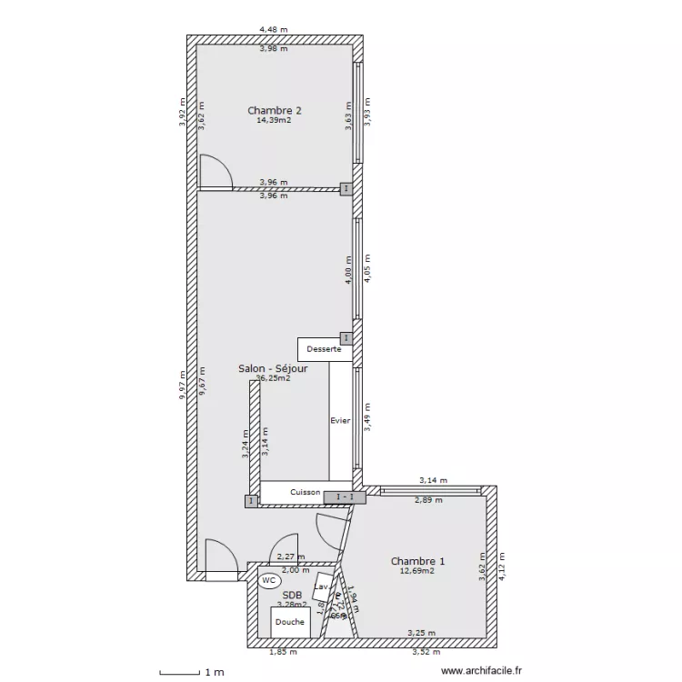 Appt Résid. L'Etoile Nancy. Plan de Appt Résid. L'Etoile Nancy. Plan de