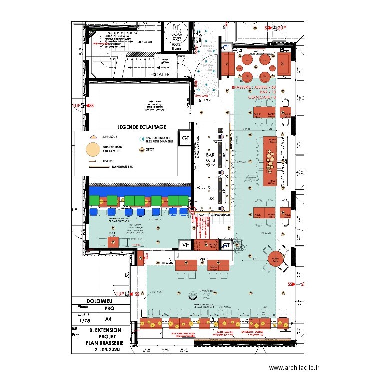 Brasserie  31/10/22. Plan de 0 pièce et 0 m2