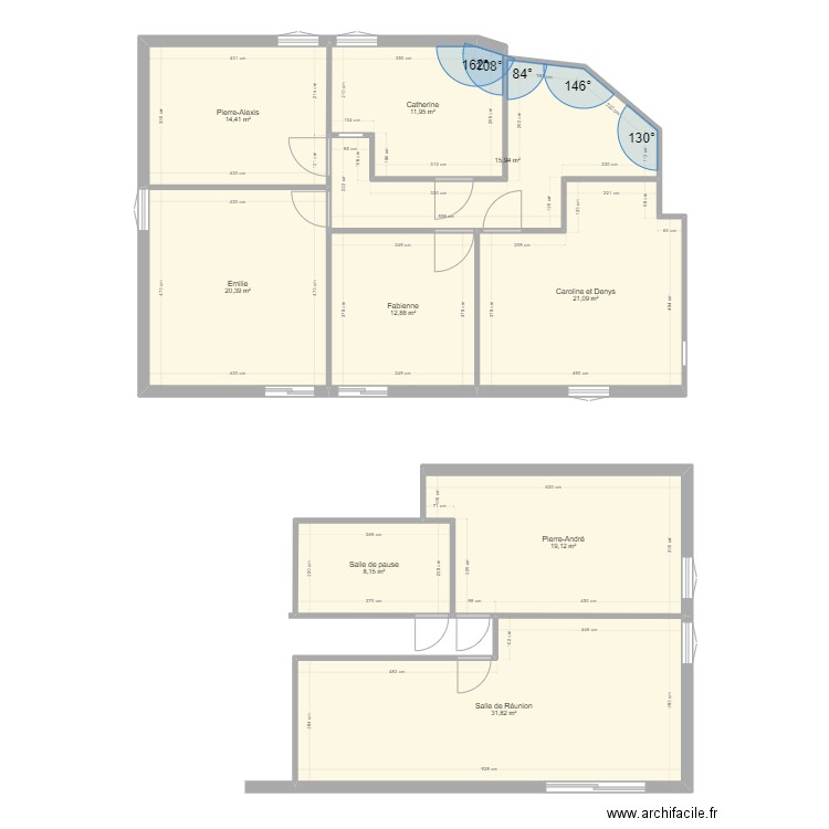 CORTIS AVEC SAS. Plan de 9 pièces et 156 m2