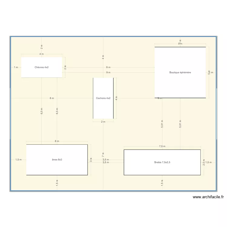 Foire au jambon. Plan de 