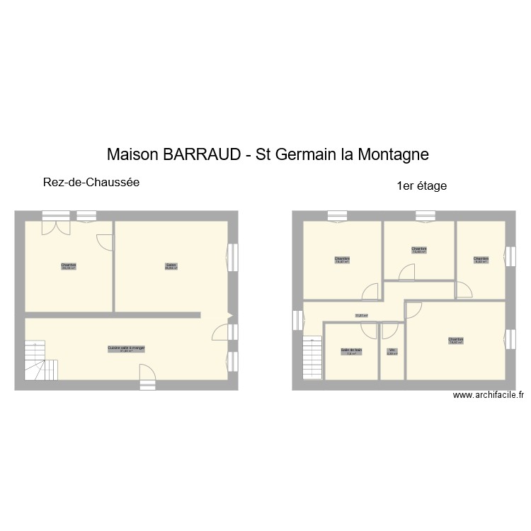 BArraud St Germain la Montagne. Plan de 0 pièce et 0 m2