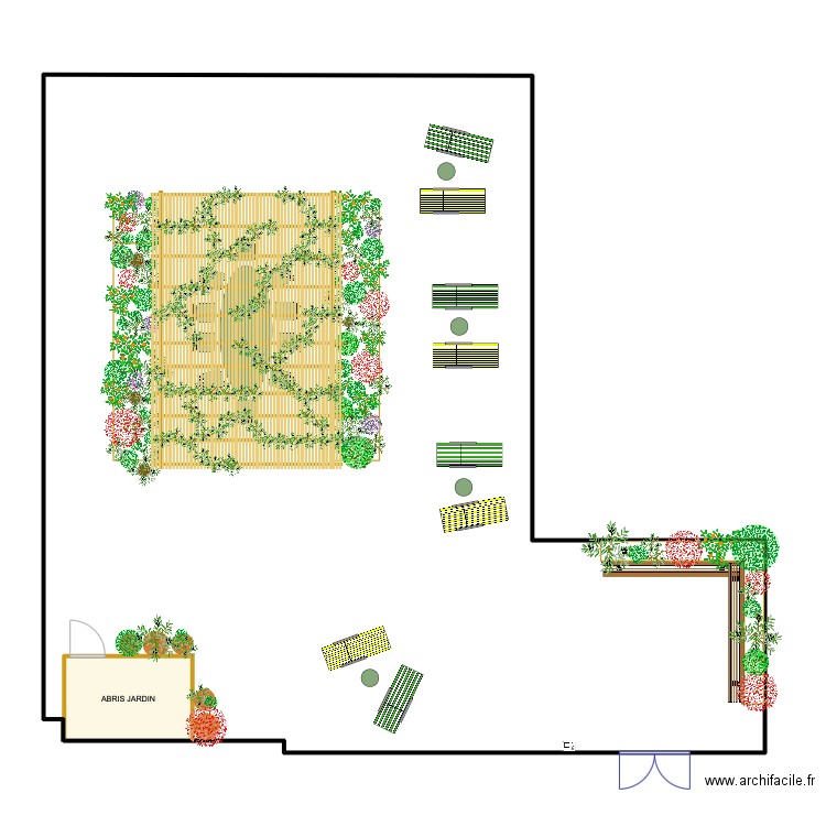 Plan Sainjon. Plan de 1 pièce et 13 m2