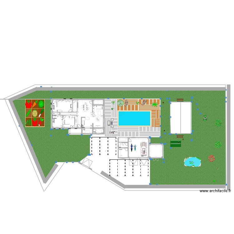 nouveau projet avec exterieur et  pelouse 55. Plan de 0 pièce et 0 m2