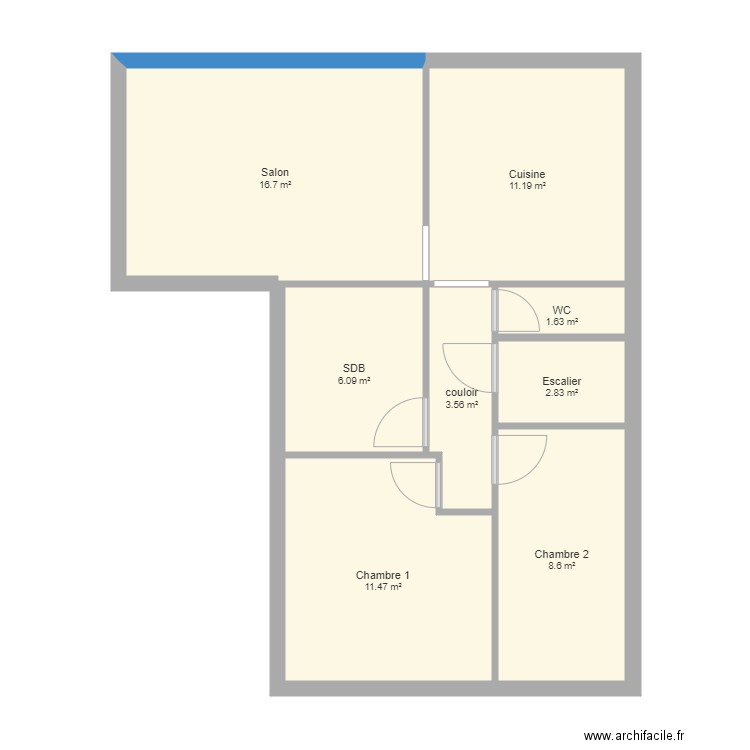 plan appart bernay. Plan de 8 pièces et 62 m2