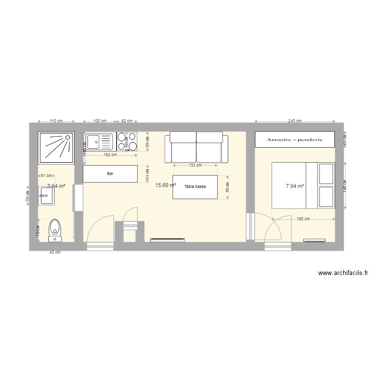 Appartement Maman. Plan de 0 pièce et 0 m2