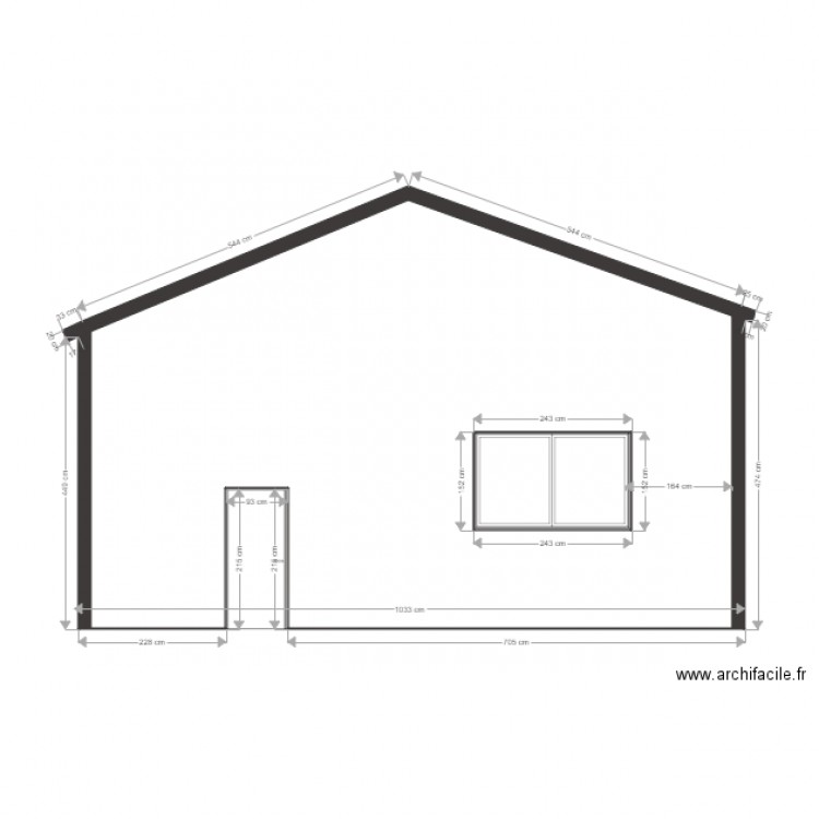 Façade 2. Plan de 0 pièce et 0 m2