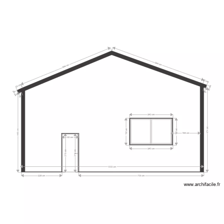 Fa&ccedil;ade 2. Plan de 