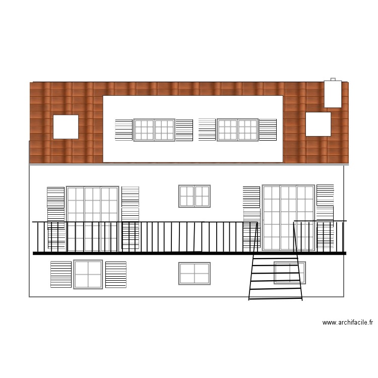 coupe arriere de fourqueux. Plan de 0 pièce et 0 m2