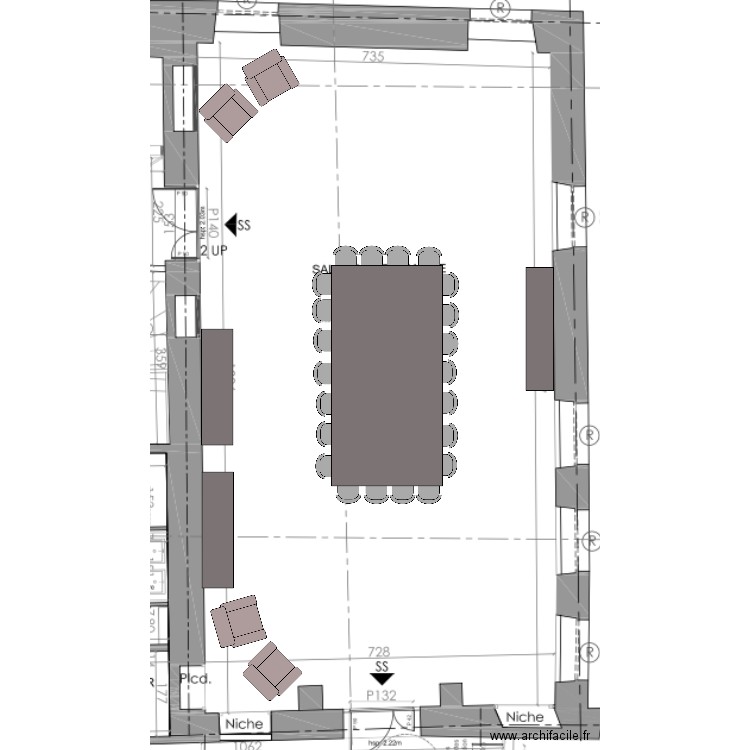 Salle de cérémonie    plan. Plan de 0 pièce et 0 m2
