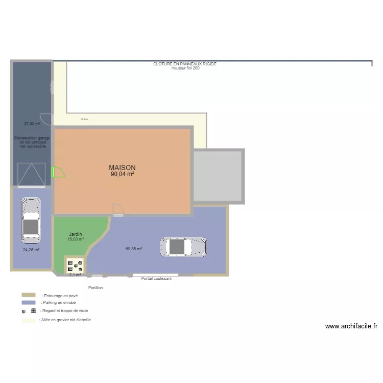 AMBROSKI et COLOMBO. Plan de 
