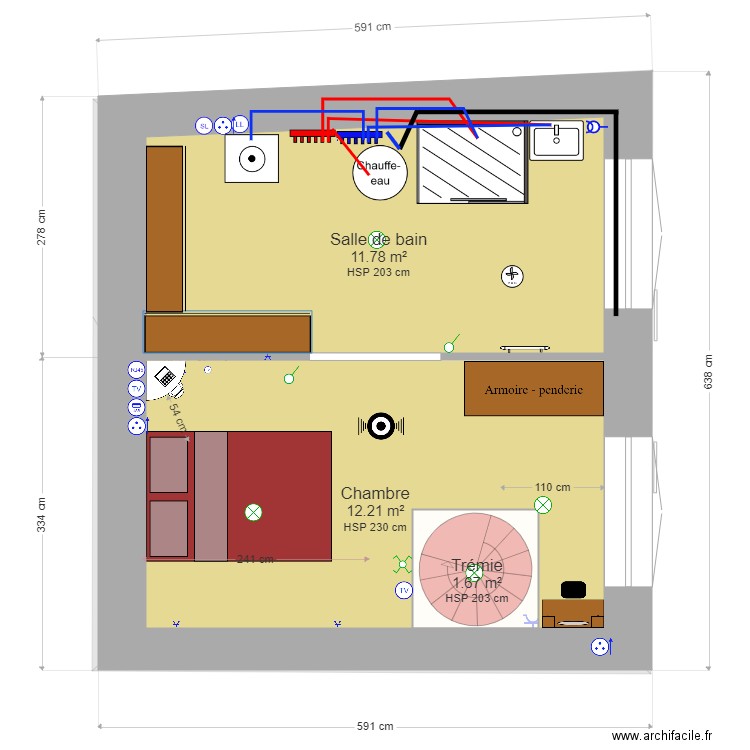 Champtocé appartement 2. Plan de 0 pièce et 0 m2